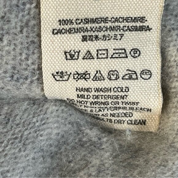 Free People Cashmere Mock Turtleneck Sweater Grey Size M Minimalist Winter - Picture 7 of 9